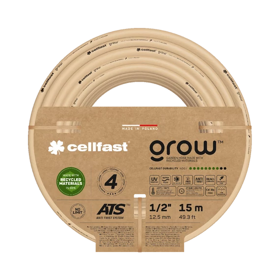 CELLFAST Locsolótömlő 4 rétegű GROW 1/2 13-500