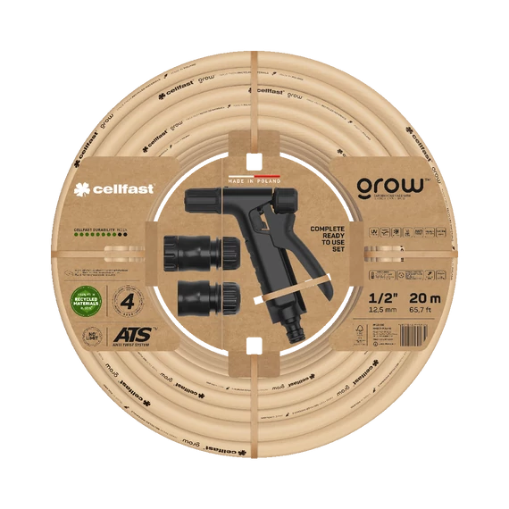 CELLFAST Locsolótömlő 4 rétegű GROW SET 1/2 13-590
