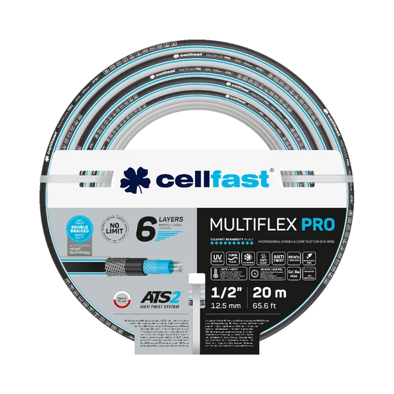CELLFAST Locsolótömlő 6 rétegű MULTIFLEX ATSV 1/2 13-800