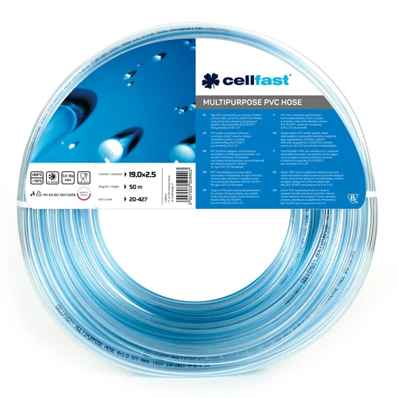 CELLFAST Technikai tömlő PVC, többcélú 19,0 x 2,5 mm 50 m 20-427