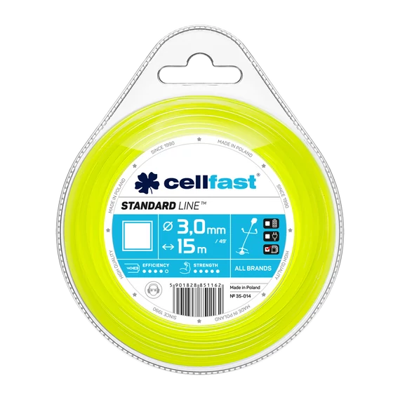 CELLFAST Damil szögletes STANDARD 3,0 mm x 15 m 35-014