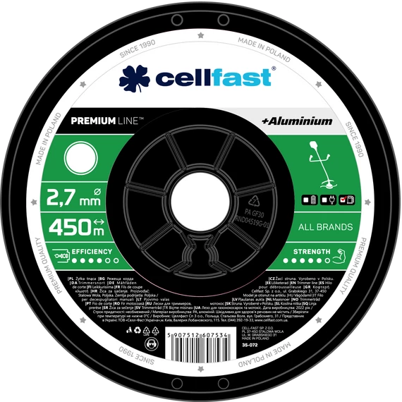 CELLFAST Damil kör PREMIUM 2,7 mm x 450 m 35-072