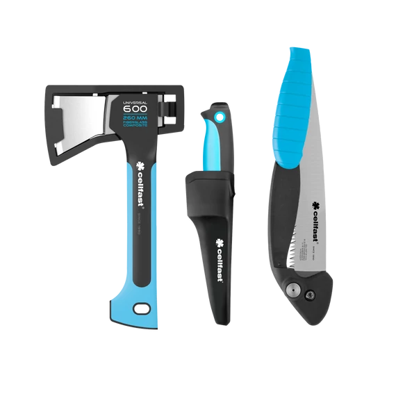 CELLFAST Kemping szett (fejsze, kés, fűrész) ENERGO 42-104