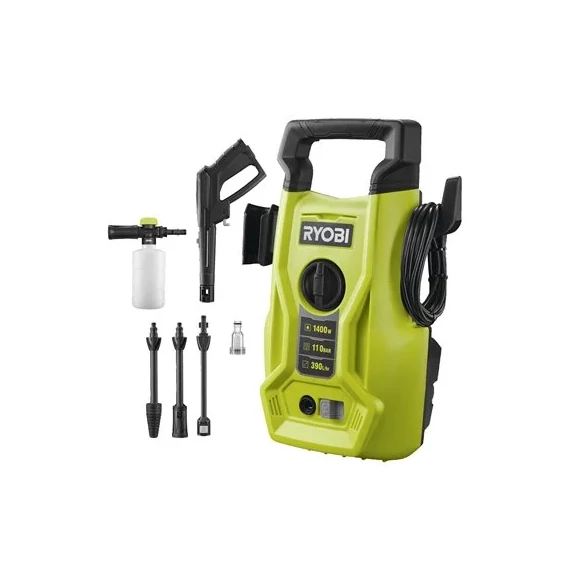 5133005365 Ryobi RY110PWA magasnyomású mosó 110 bar önfelszívós fémházzal tartozékokkal