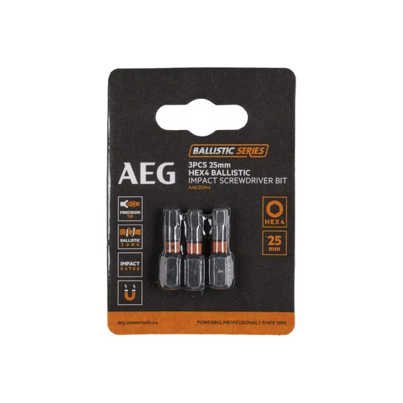 4932479178 AEG AAK253H4 3db 25mm HEX 4 bit