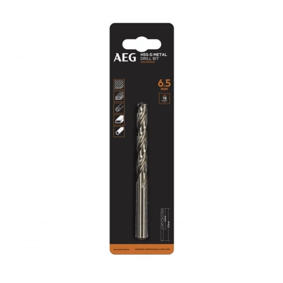 4932479313 AEG AAKHSSG065 6.5mm HSS-G fúrószár