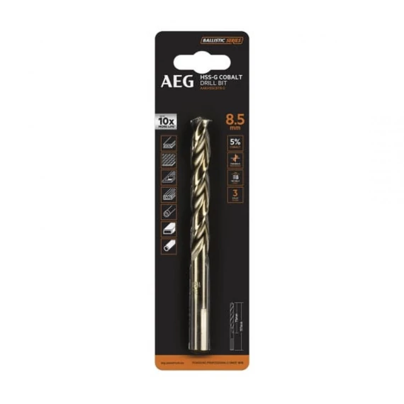 4932479338 AEG AAKHSSCBT8-5 8.5mm Cobalt fúrószár
