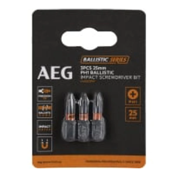 4932479167 AEG AAK253PH1 3db 25mm PH1 bit