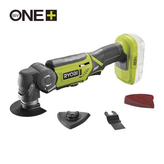 5133002466 Ryobi ONE+ R18MT-0 18v dönthetőfejes multifunkciós gép akku és töltő nélkül + TARTOZÉKOK