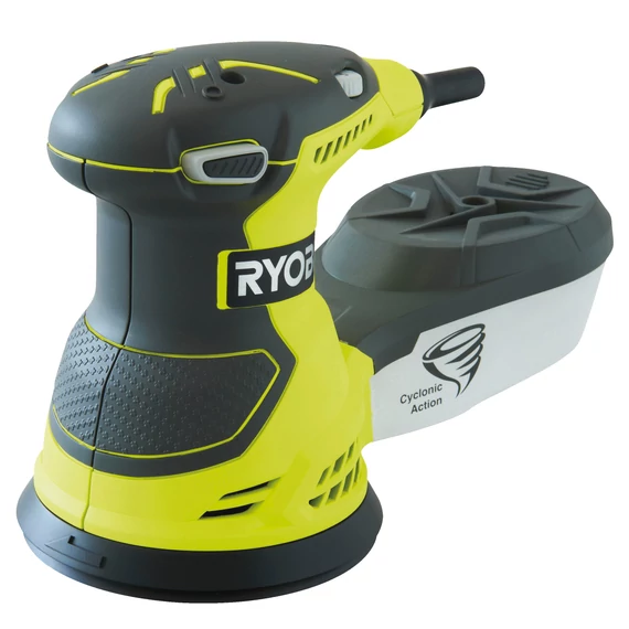 5133001142 Ryobi ROS300A 300 W excenterikus csiszológép, 125 mm, 20 db csiszolópapír, táska
