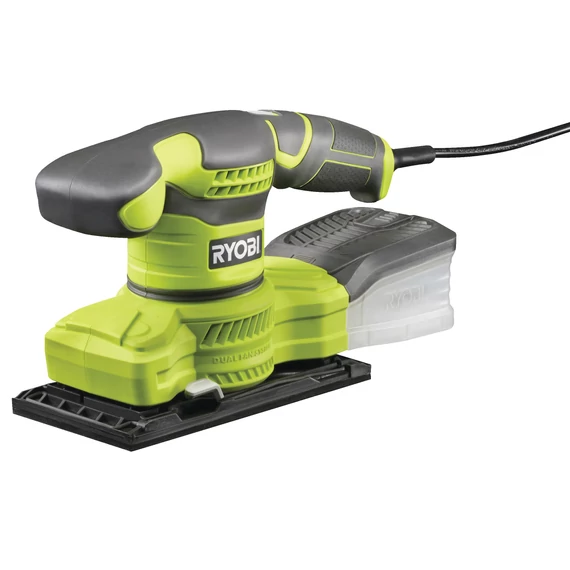 5133003500 Ryobi RSS200-G 200 W rezgőcsiszoló, 24000 oszc/perc, 2x K60, 1 x K100, 1x K150 csiszolólap, táska
