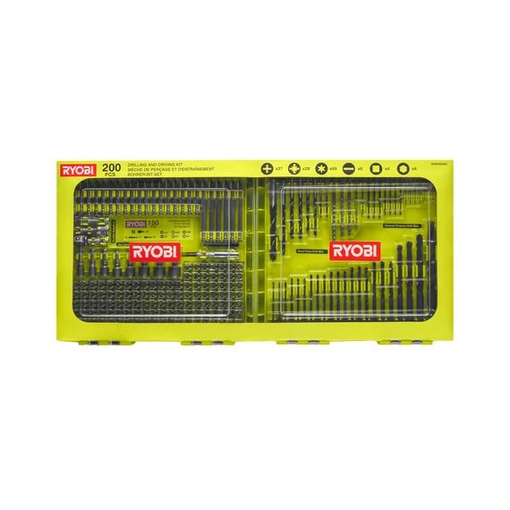 5132004668 Ryobi RAKDD200 200 darabos fúrócsavarozó bit készlet