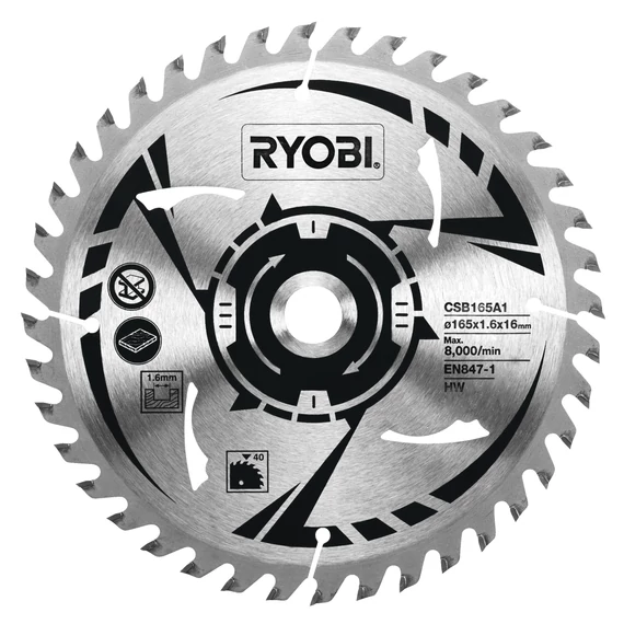 5132002774 Ryobi CSB165A1 165mm 40 fogas körfűrészlap