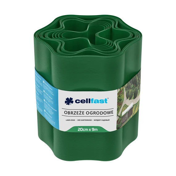 CELLFAST Ágyásszegély hullámos 20 cm x 9 m zöld 30-003H