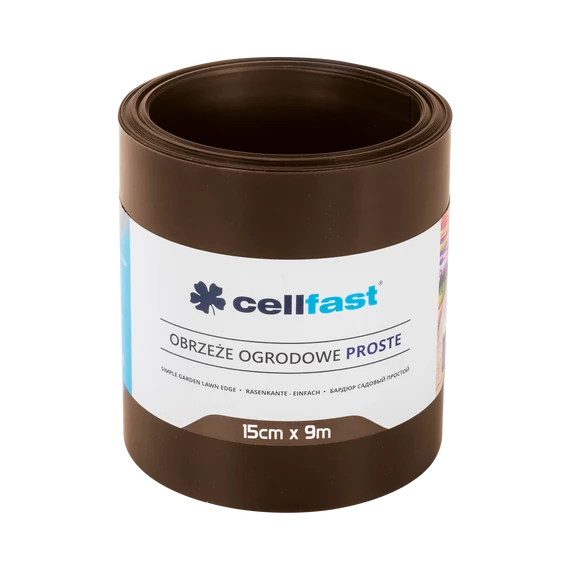 CELLFAST Ágyasszegély egyenes 15 cm x 9 m barna30-212H