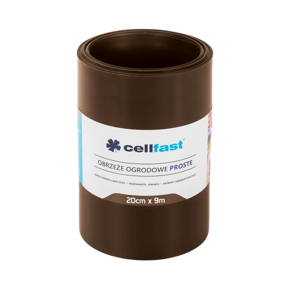 CELLFAST Ágyasszegély egyenes 20 cm x 9 m barna30-213H