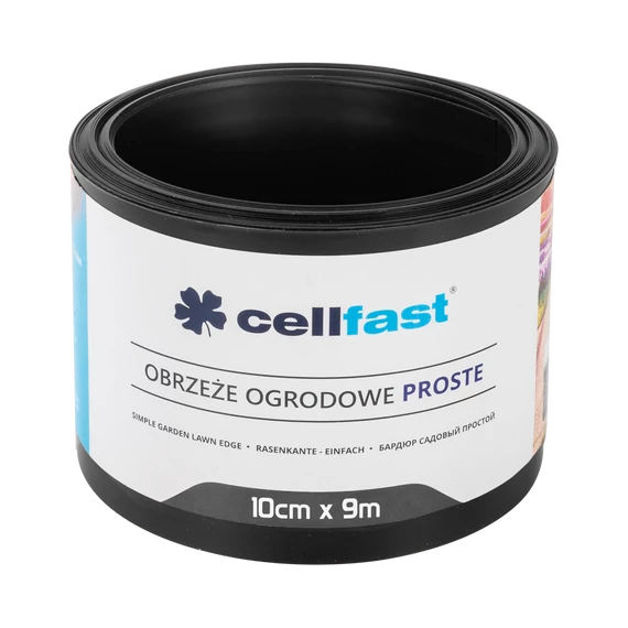 CELLFAST Ágyasszegély egyenes 10 cm x 9 m fekete30-231H