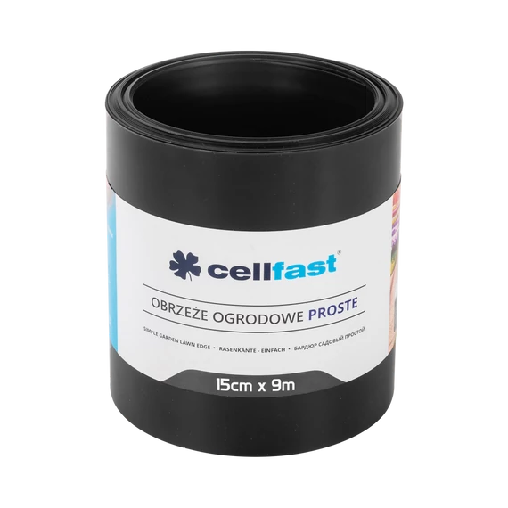 CELLFAST Ágyasszegély egyenes 15 cm x 9 m fekete30-232H