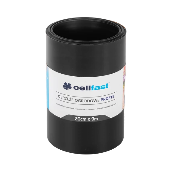 CELLFAST Ágyasszegély egyenes 20 cm x 9 m fekete30-233H