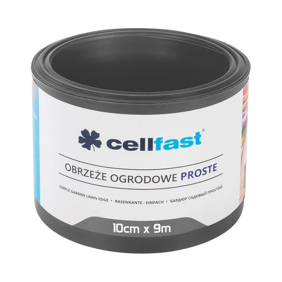 CELLFAST Ágyasszegély egyenes 10 cm x 9 m grafit30-241