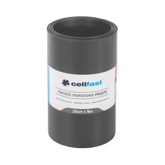 CELLFAST Ágyasszegély egyenes 25 cm x 9 m grafit30-244