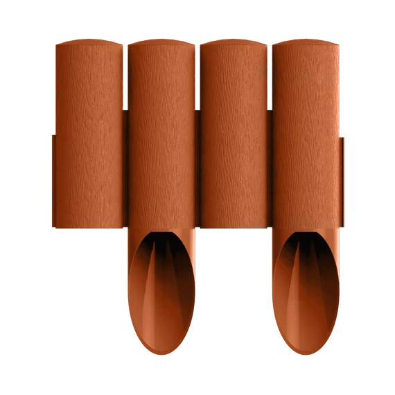 CELLFAST Ágyásszegély fautánzatú téglavörös 4 tagos 2,3 m STANDARD34-043