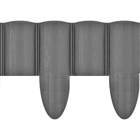 CELLFAST Ágyásszegély fautánzatú grafit 4 tagos 2,3 m ECO34-054