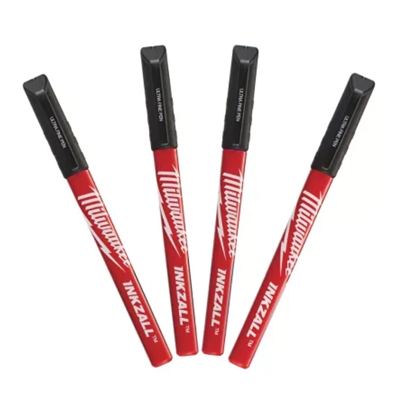 INKZALL™ Filctoll 0,6 mm hegyű Fekete (4 darabos kiszerelés) 1 db