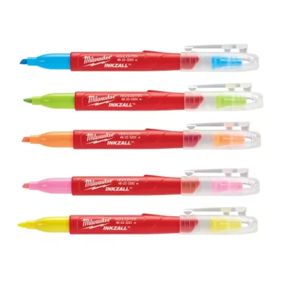 INKZALL™ Szövegkiemelő Színes (5 darabos kiszerelés) 1 db