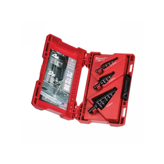 Lépcsős fúró 3 db-os készlet - 1 db