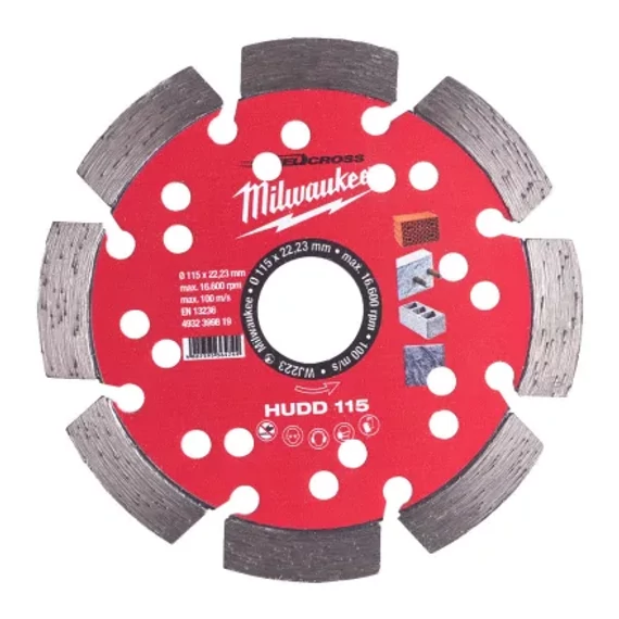 Gyémánt vágótárcsa HUDD 115 mm