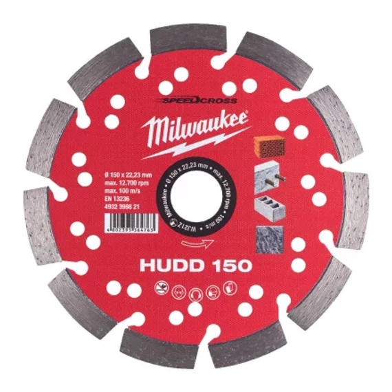 Gyémánt vágótárcsa HUDD 150 mm