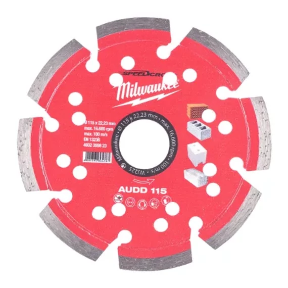 Gyémánt vágótárcsa AUDD 115 mm