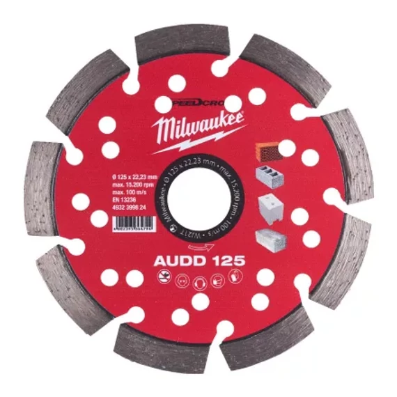 Gyémánt vágótárcsa AUDD 125 mm