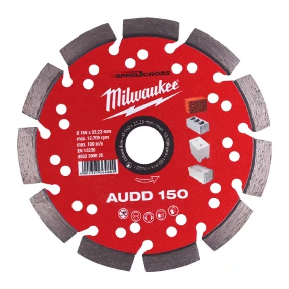 Gyémánt vágótárcsa AUDD 150 mm