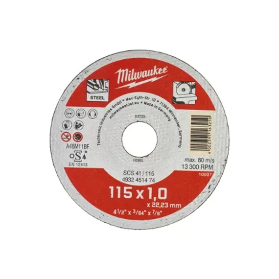 Vágókorong fémhez WSCS41/ 115 x 1 mm (200 db)