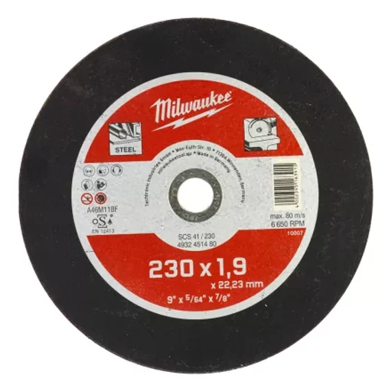 Vágókorong fémhez WSCS41/ 230 x 1,9 mm - 1 db (Rendelési egység 25 db)