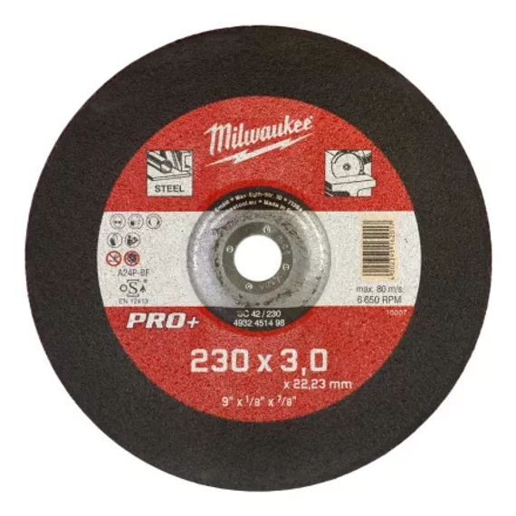 Vágókorong fémhez 230X3 Hajlított SC42 PRO+ /1db (Rendelési egység 25 db)