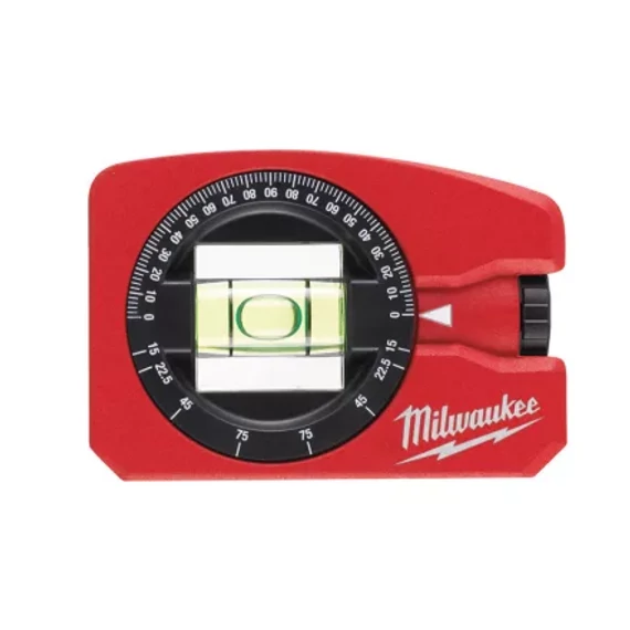 Zseb Vízmérték szögmérővel, mágneses, 8 cm 1 db (Rendelési egység 6 db)