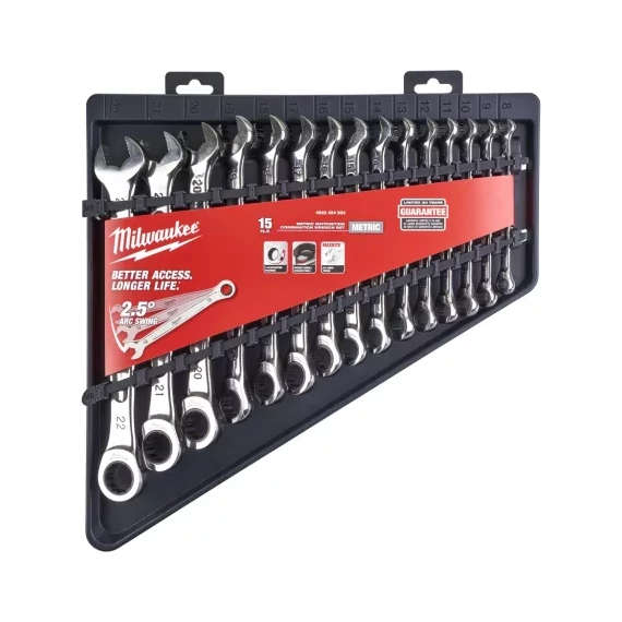 MAX BITE™ Csillag-villáskulcs készlet, metrikus 15 részes