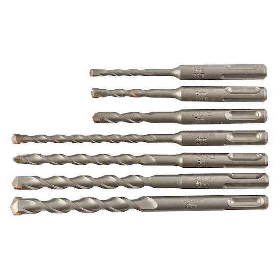 Standard SDS-Plus 2 élű fúrószár 7 részes készlet 1 db