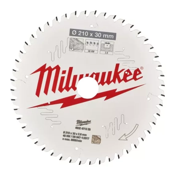 Körfűrészlap gérvágókhoz (Fához) 210x30x2.8x48 ATB - 1 db