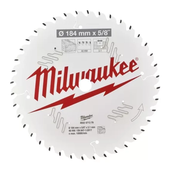 Körfűrészlap hordozható gépekhez (Fához) 184x5/8x2.1x40 ATB - 1 db