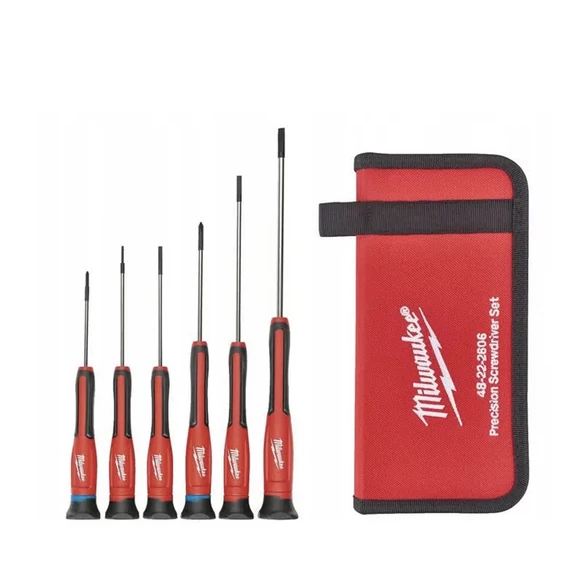 Precíziós csavarhúzó készlet 6 részes (PH00 / PH0, SL1.6 / SL2 / SL3.2 / SL4) - 1 db