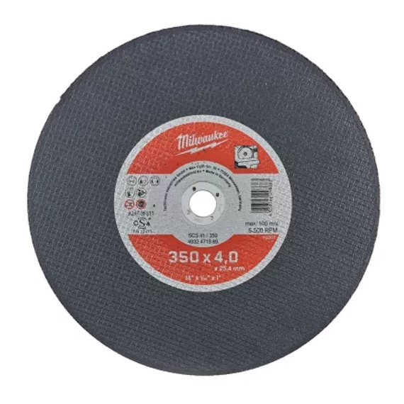 Vágókorong fémhez 350x4 Egyenes SS41 PRO+ / 1 db