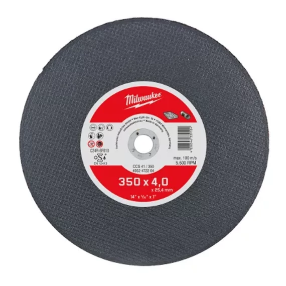 Vágókorong kőhöz egyenes 350 x 4,0 x 25,4 mm /1db