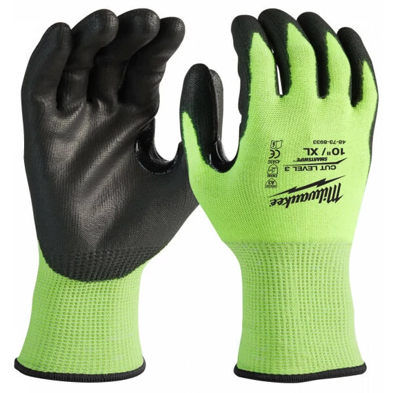 Hi Vis vágásbiztos védőkesztyű 3/C  11/XXL - 1 pár