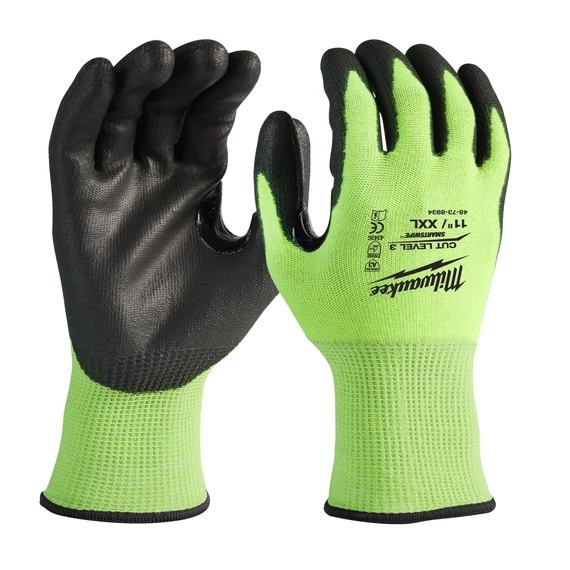 Nagy kiszerelésű Hi Vis vágásbiztos védőkesztyű 3/C 11/XXL - 144 pár