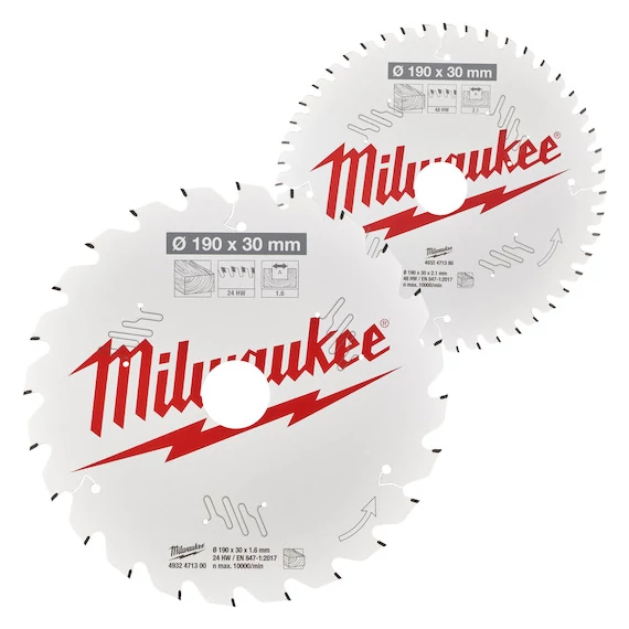 Körfűrészlap körfűrészhez 2 x 190 x 24T/48T - 2 db
