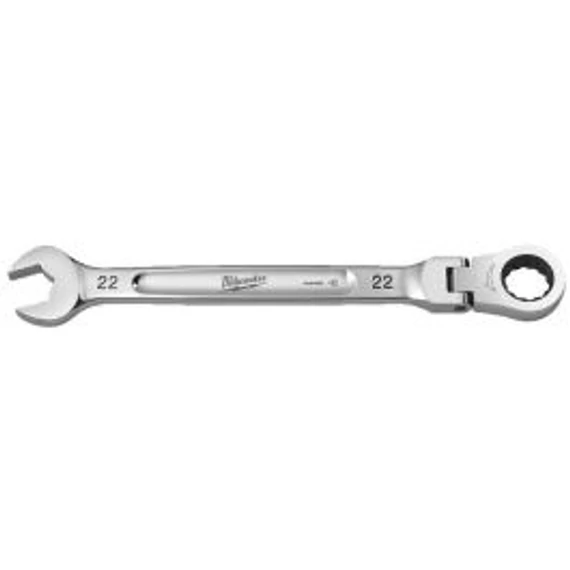 MAX BITE™ csuklós fejű racsnis csillag-villáskulcs 22 mm